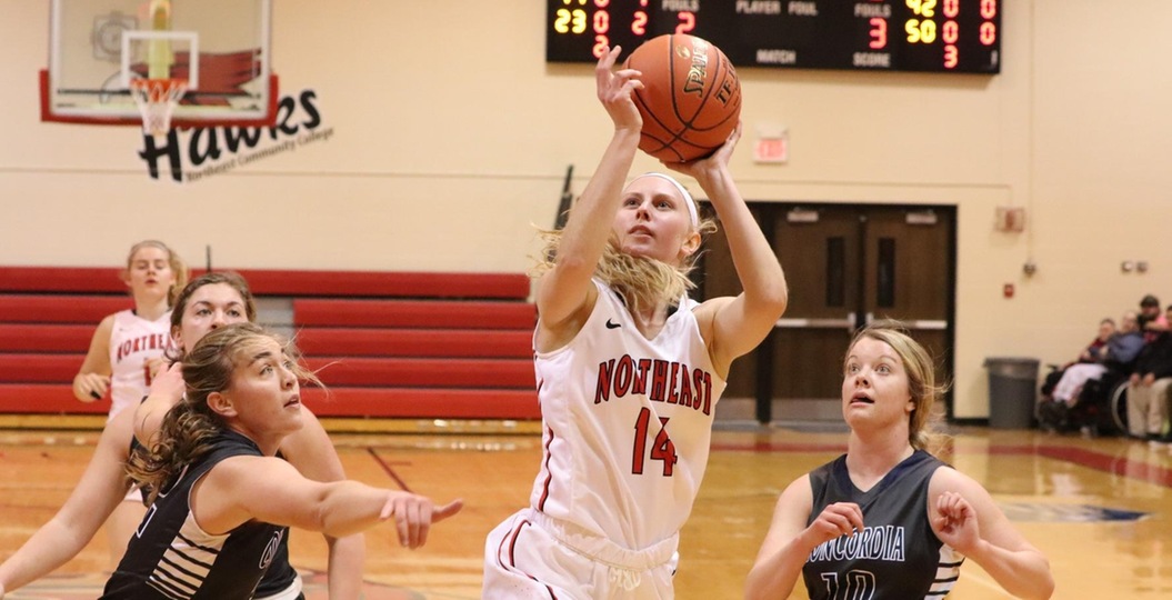 Northeast women come up short on Saturday