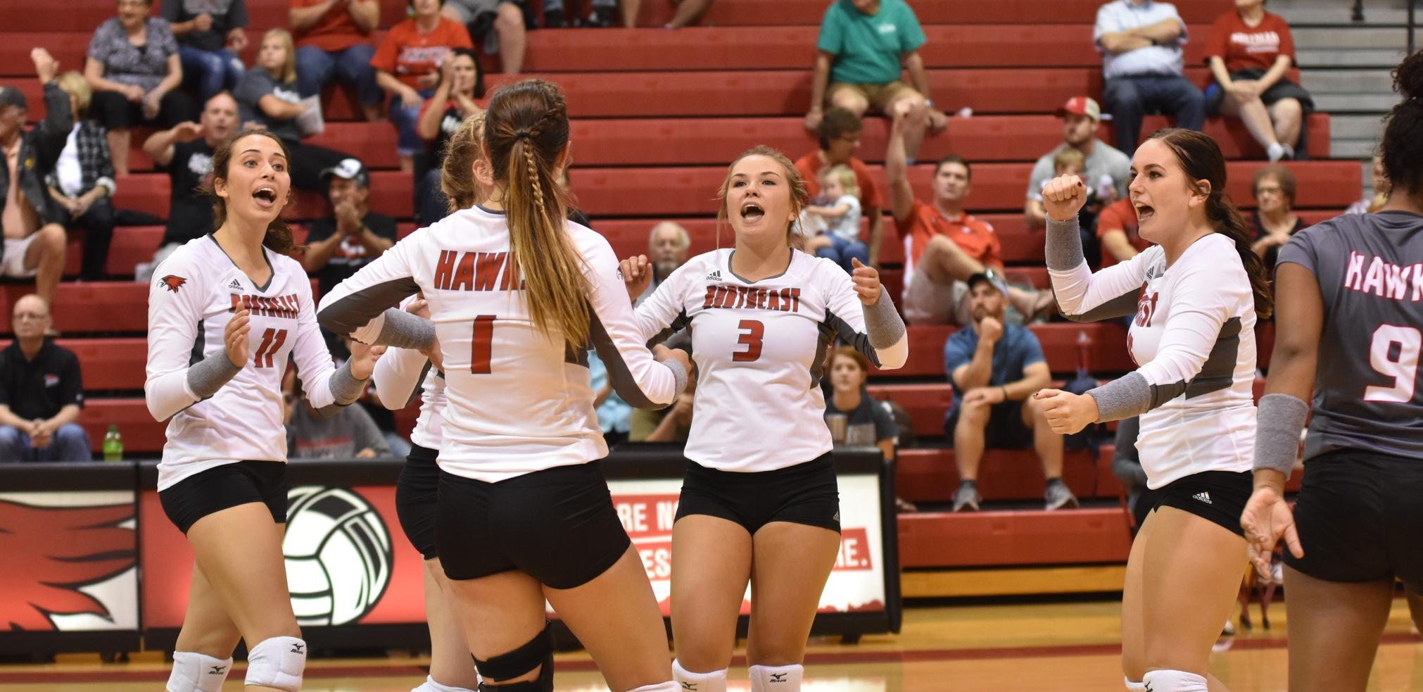 Hawks volleyball competes at Pizza Hut Invitational