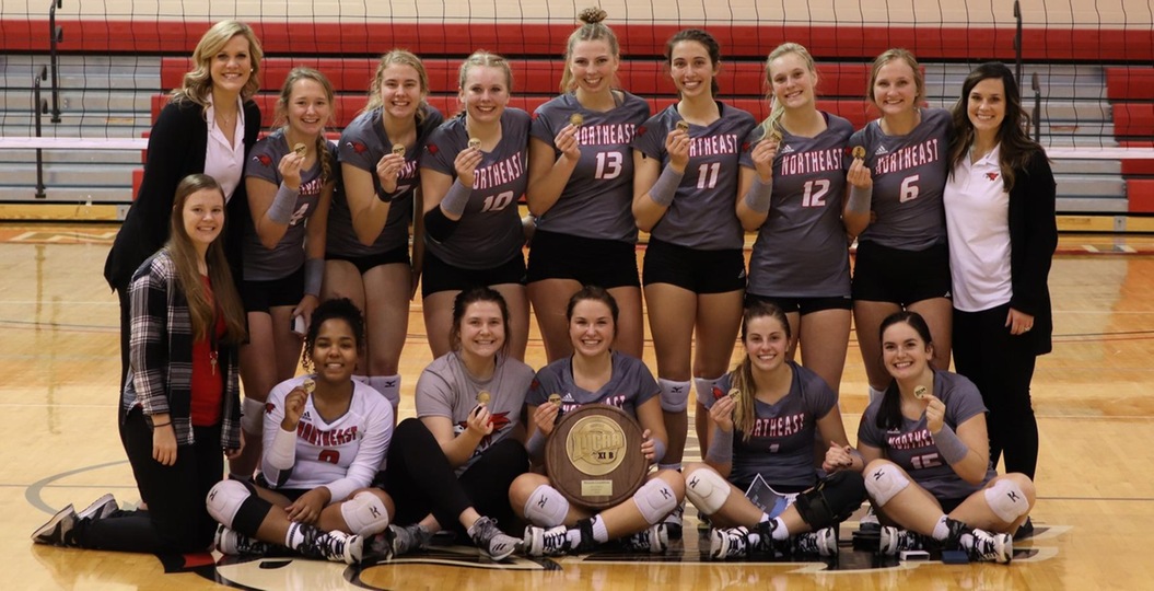 Northeast volleyball dominates NIACC to secure Region XI-B Championship