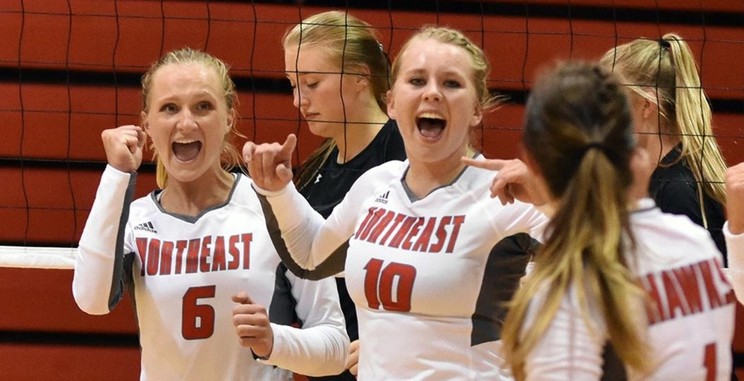Northeast volleyball grabs first win at RKP Invite