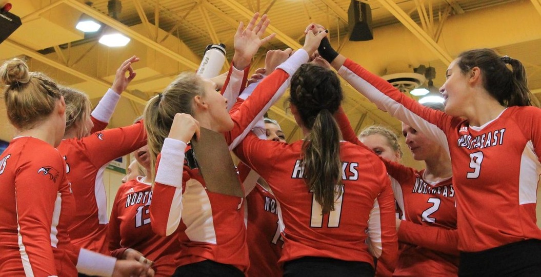 Northeast volleyball adds two wins at Columbus Invite
